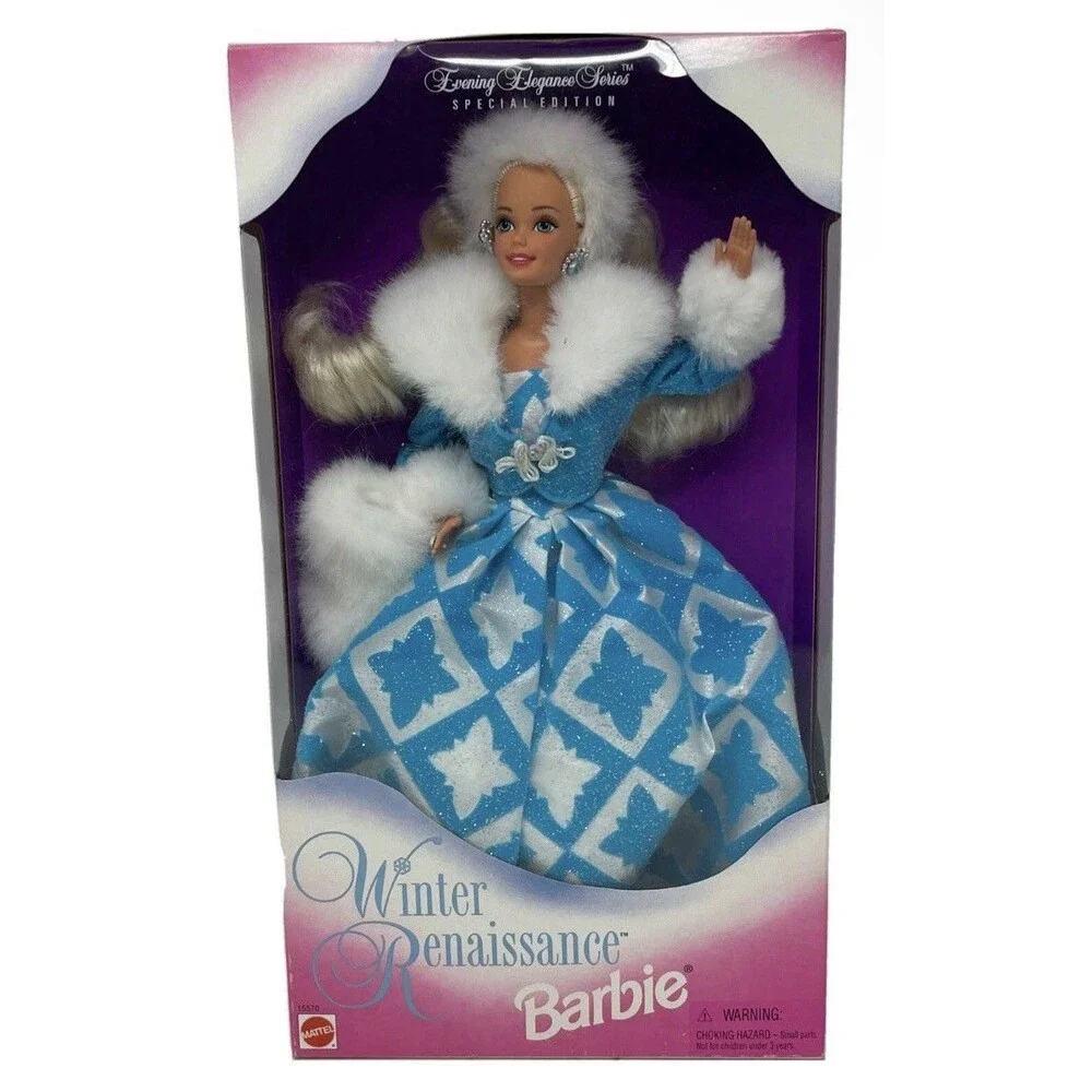 Winter Renaissance Barbie Doll Mattel 15570 Special Edition 1996 Blue White Rare
